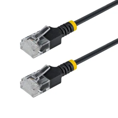 Ethernet-Kabel Cat6a Ultra Slim StarTech 15 cm Schwarz