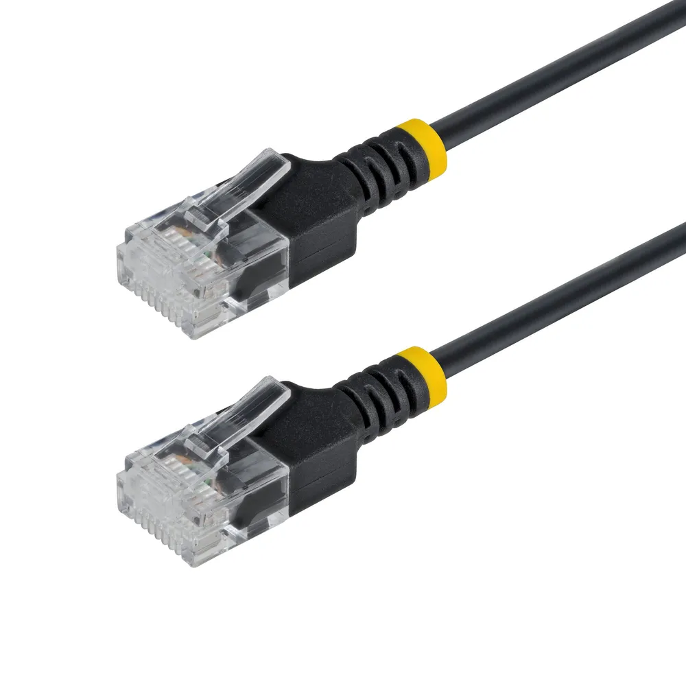 StarTech Cat6a Ultra Slim Netzwerkkabel 30 cm Schwarz