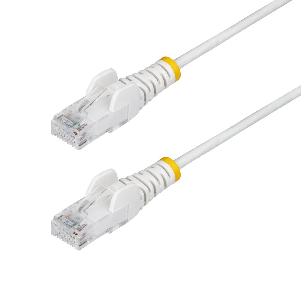 Netzwerkkabel StarTech.com 15m CAT6 Slim Weiß U/UTP RJ-45 LSZH 28AWG PoE++ 100W