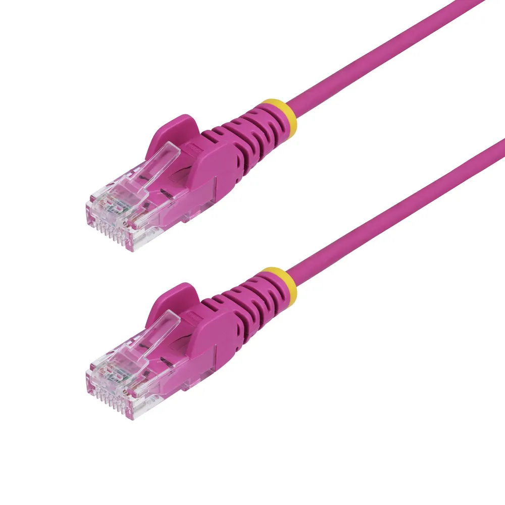 StarTech.com Netzwerkkabel CAT6 Slim 50cm Rosa Ohne Haken PoE 100W
