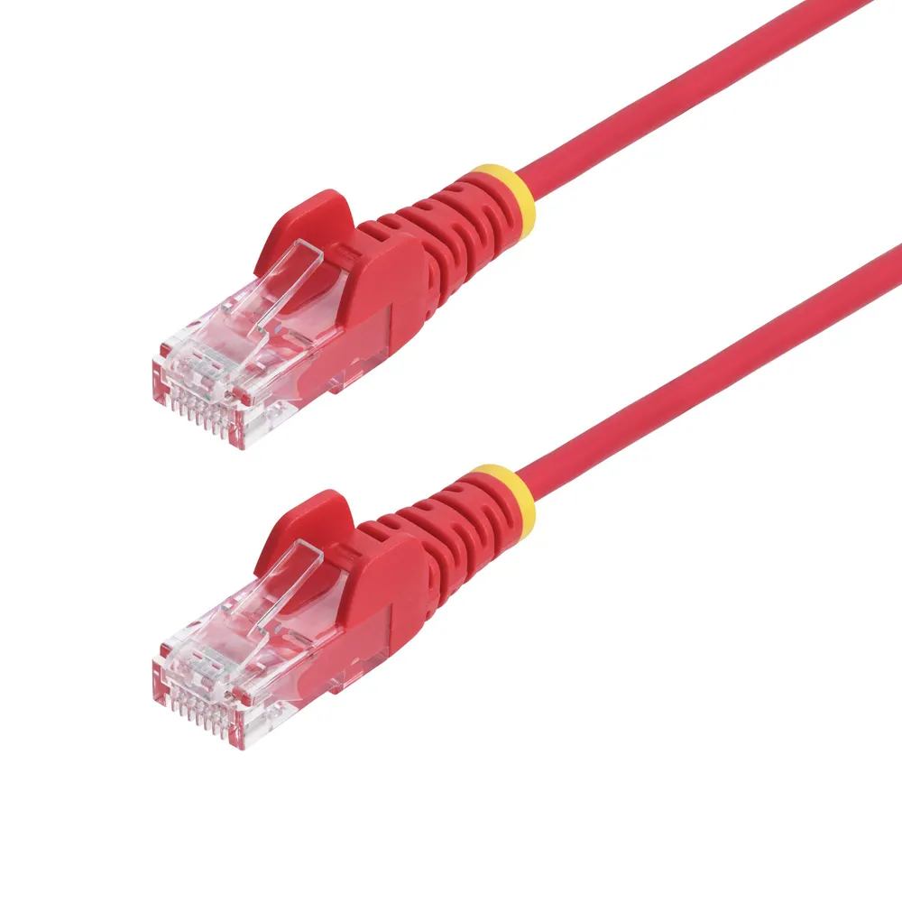 Netzwerkkabel Ethernet CAT6 Schlank StarTech.com Rot 0,5 m Snagless PoE++ 100W