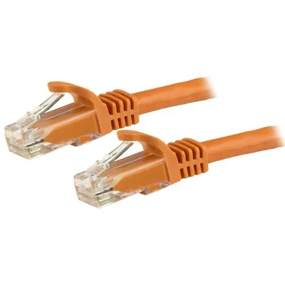 Netzwerkkabel StarTech Cat6 UTP 1 m orange RJ45 ohne Haken