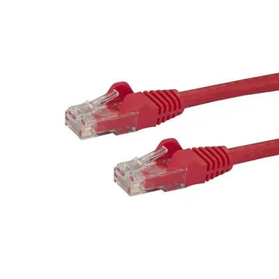 StarTech Cat6 Gigabit UTP 2m rotes Kabel ohne Haken
