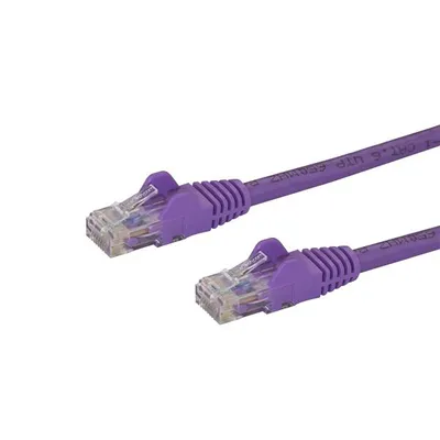 StarTech Cat6 UTP Netzwerkkabel 5m violett Gigabit RJ45 ohne Haken