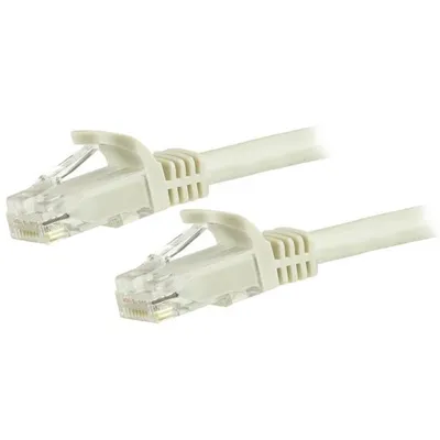 Netzwerkkabel Cat6 StarTech 5m weiß Snagless RJ45 UTP PoE 1000 Mbit/s