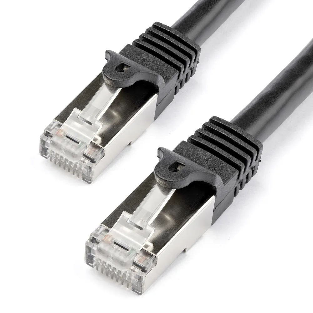 Netzwerkkabel Cat6 geschirmt SFTP 1 m StarTech RJ45 schwarz