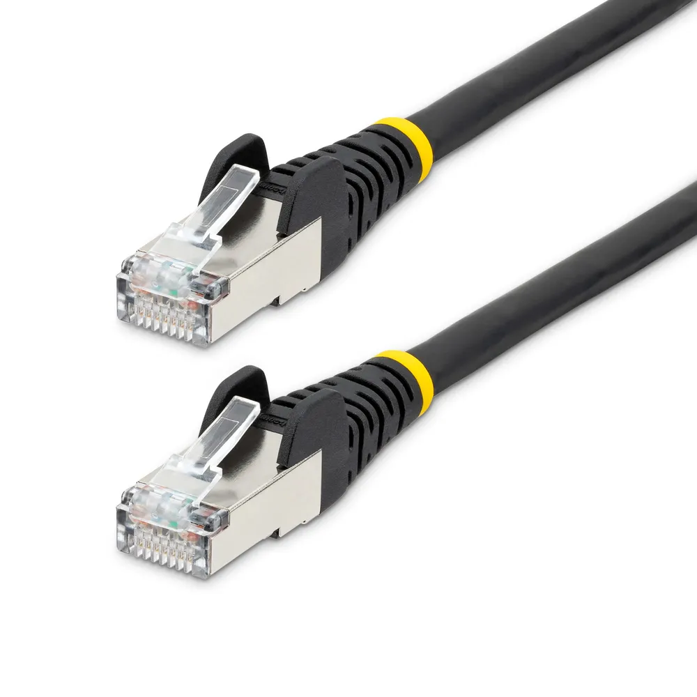 Netzwerkkabel StarTech.com 10m Cat6a Schwarz LSZH S/FTP RJ-45 10GbE PoE++ 100W Snagless