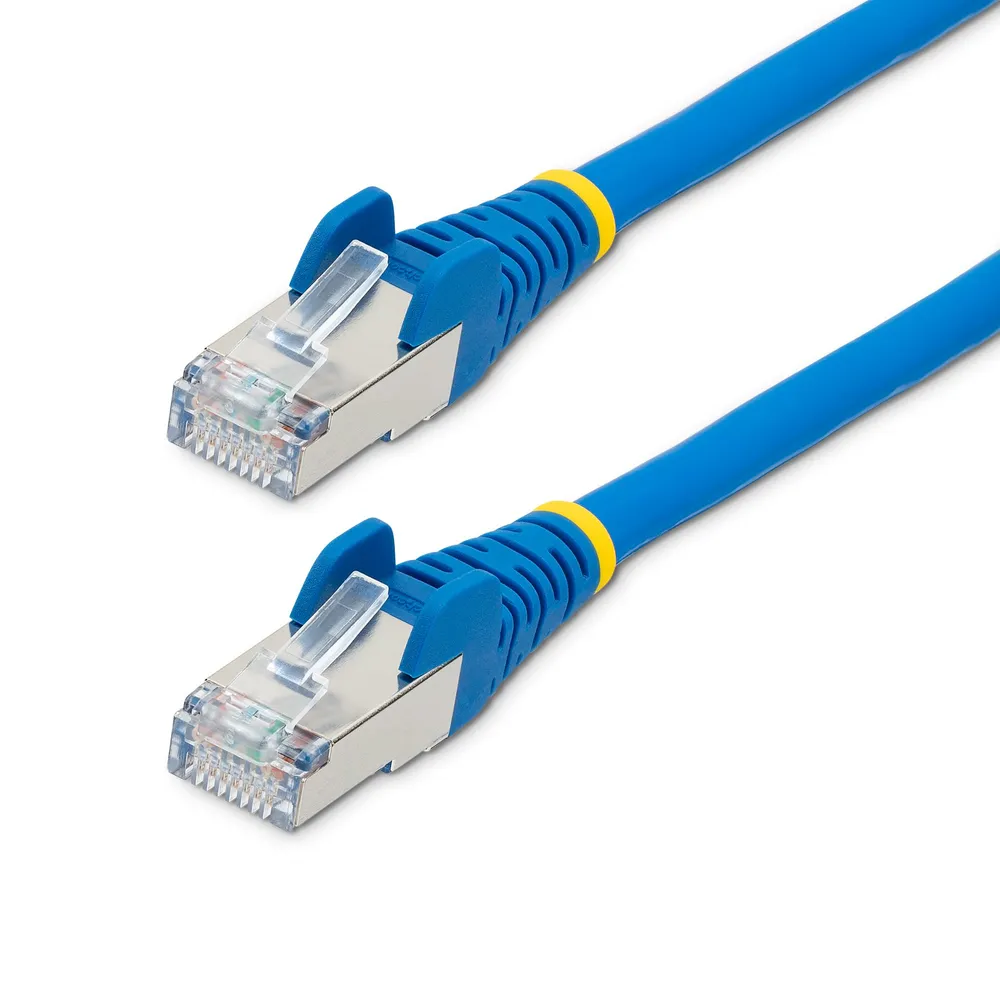Netzwerkkabel Ethernet CAT6a StarTech.com 1,5 m Blau LSZH 10GbE PoE++ 100W S/FTP