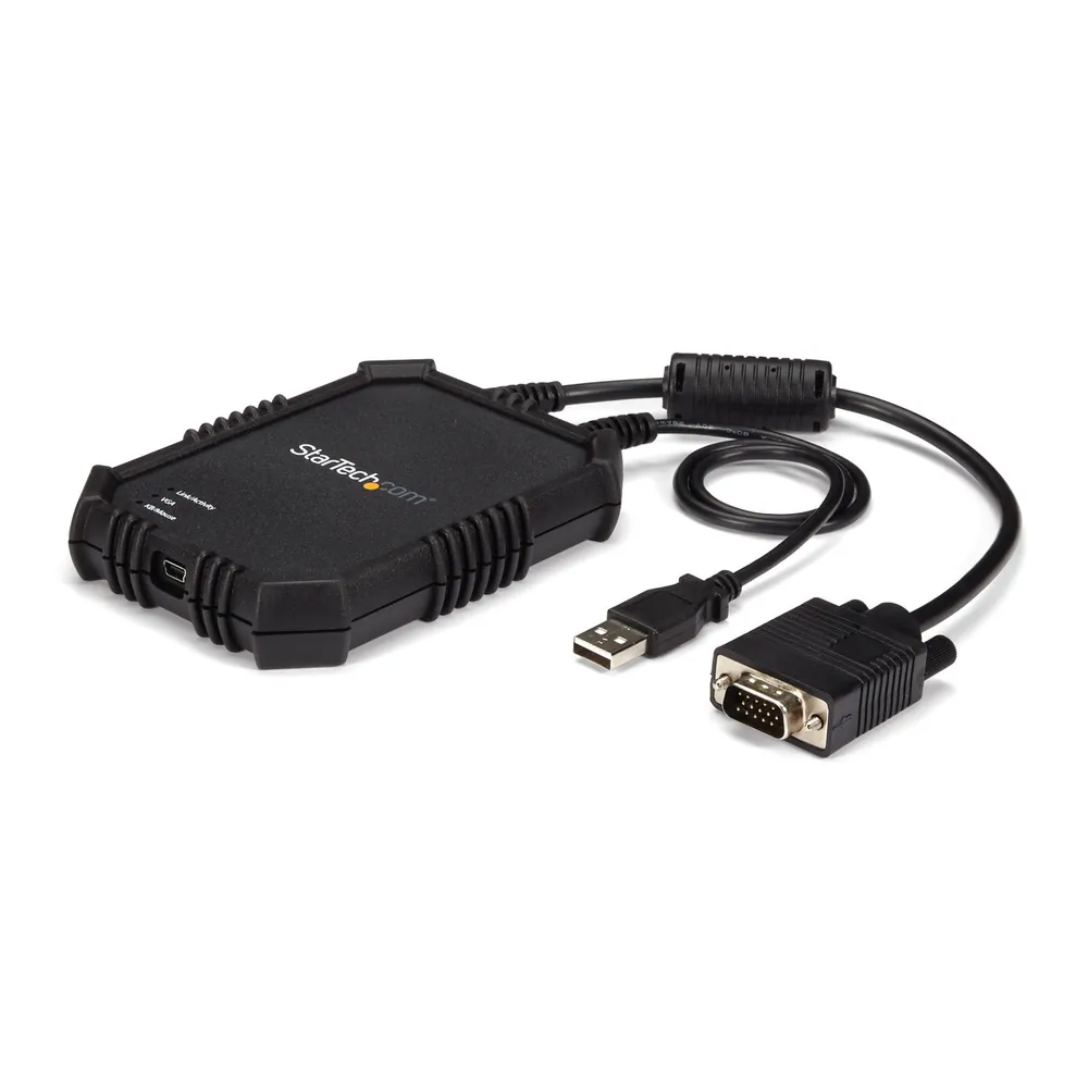 StarTech.com NOTECONS02X Tastatur/Video/Maus (KVM)-Switch Schwarz