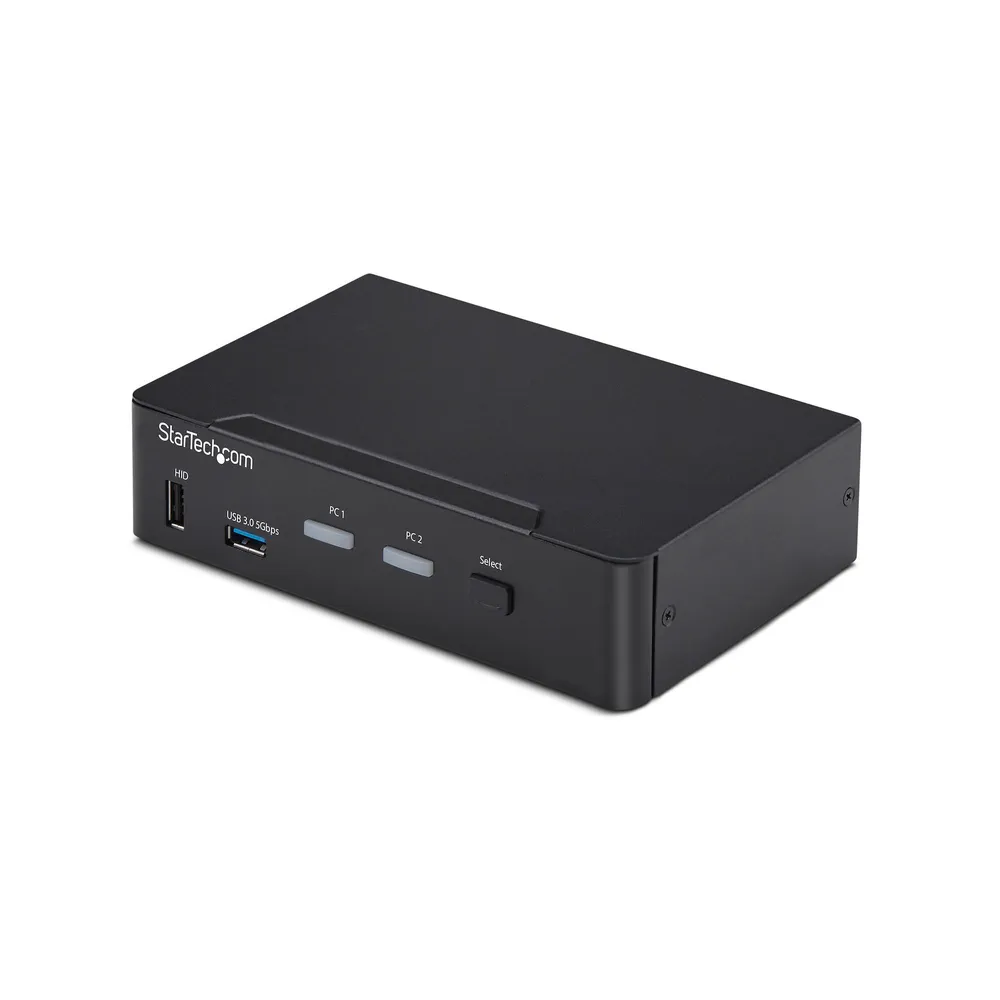 KVM-Switch StarTech P2AD122-KVM-SWITCH DisplayPort 2-Port 4K 60Hz USB 3.0 Audio