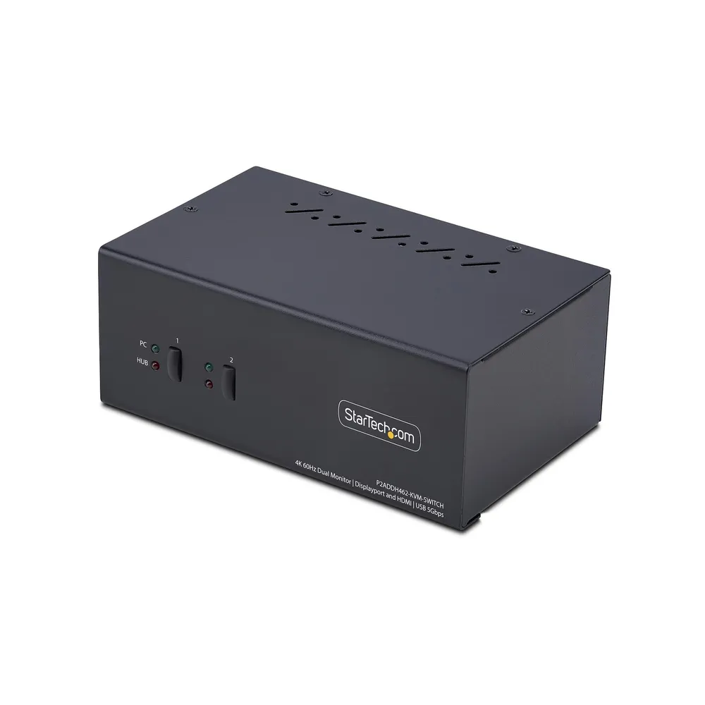 KVM Switch StarTech.com 2 Ports DisplayPort HDMI 4K 60Hz USB 5Gbps TAA KVM Switch StarTech.com 2 Ports DisplayPort HDMI 4K 60Hz USB 5Gbps TAA