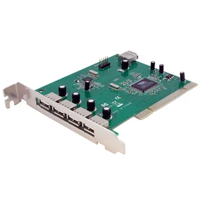 Erweiterungskarte StarTech PCIUSB7 7 USB 2.0 Ports PCI/PCI-X Intern Extern Grün