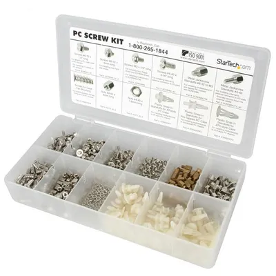 PC Schraubenset StarTech PCSCREWKIT Deluxe 12-teilig Weiß Organizer