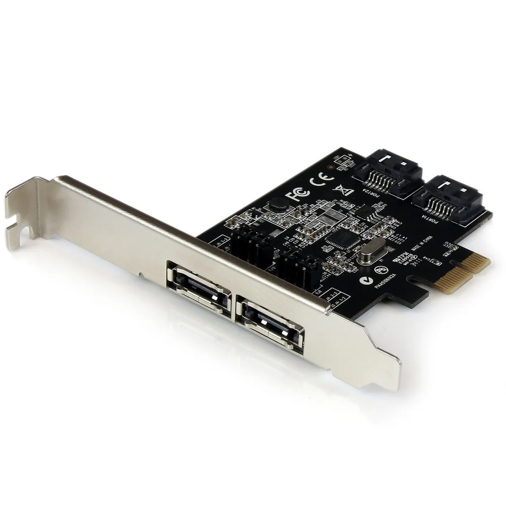 Netzwerkkarte StarTech.com PEXESAT322I PCI Express 6 Gbps mit 2 eSATA 2 SATA Ports