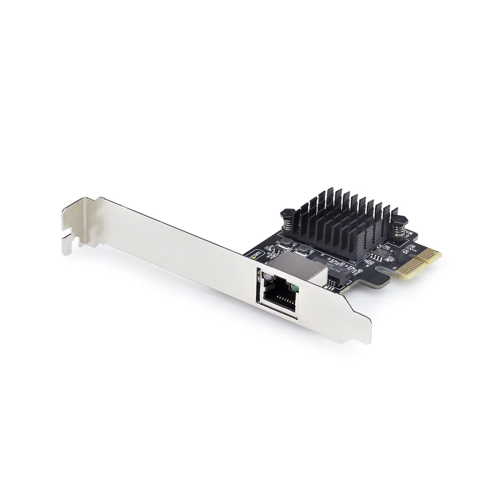 5G Ethernet PCI Express Netzwerkkarte Realtek RTL8126 5000 Mbit/s, Schwarz/Silber