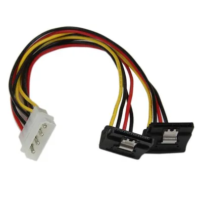 Molex LP4 zu Dual SATA Stromkabel StarTech 30 cm mit Sicherheitsverschluss