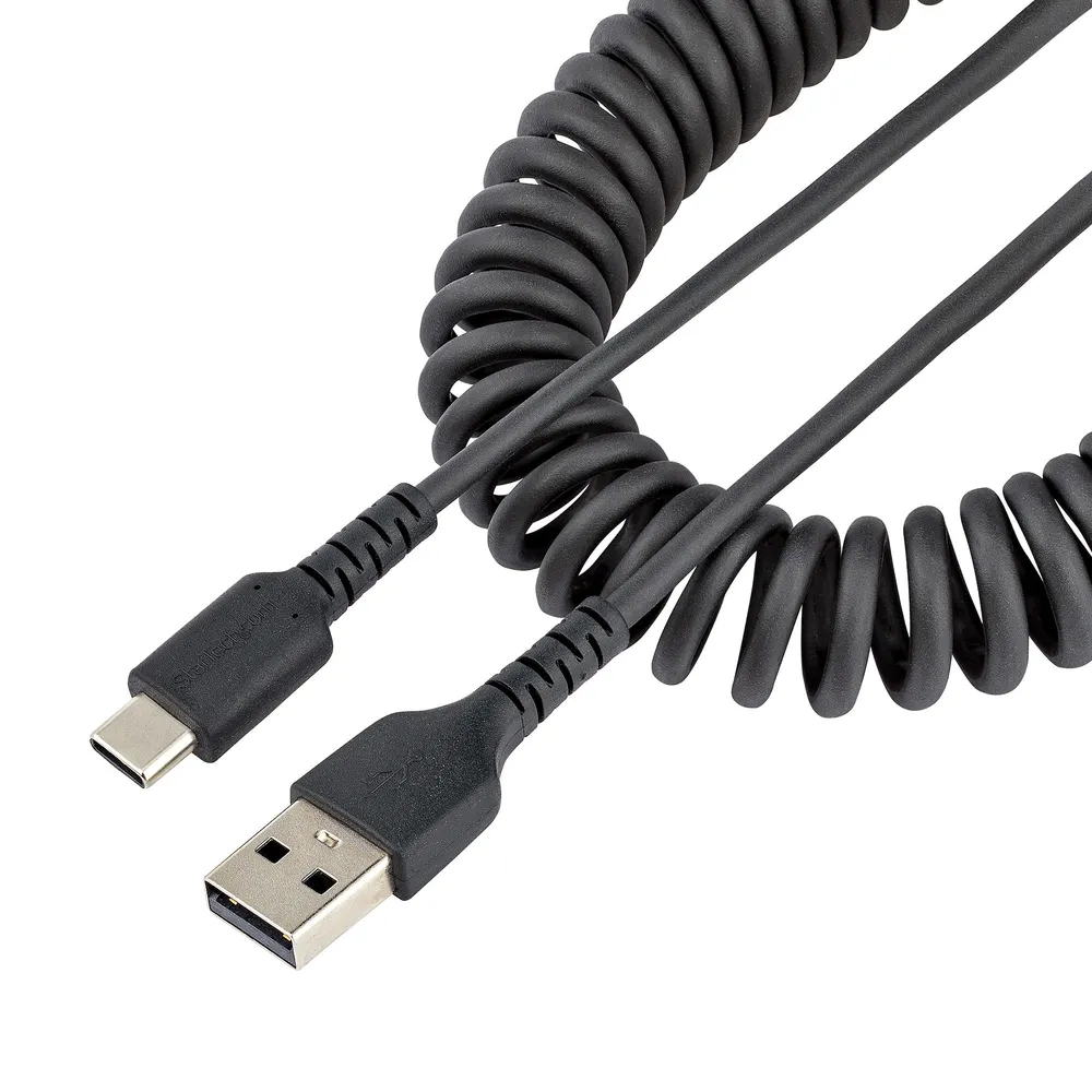 Kabel USB A auf USB C StarTech.com 50 cm Zusammenziehbar Schwarz USB 2.0