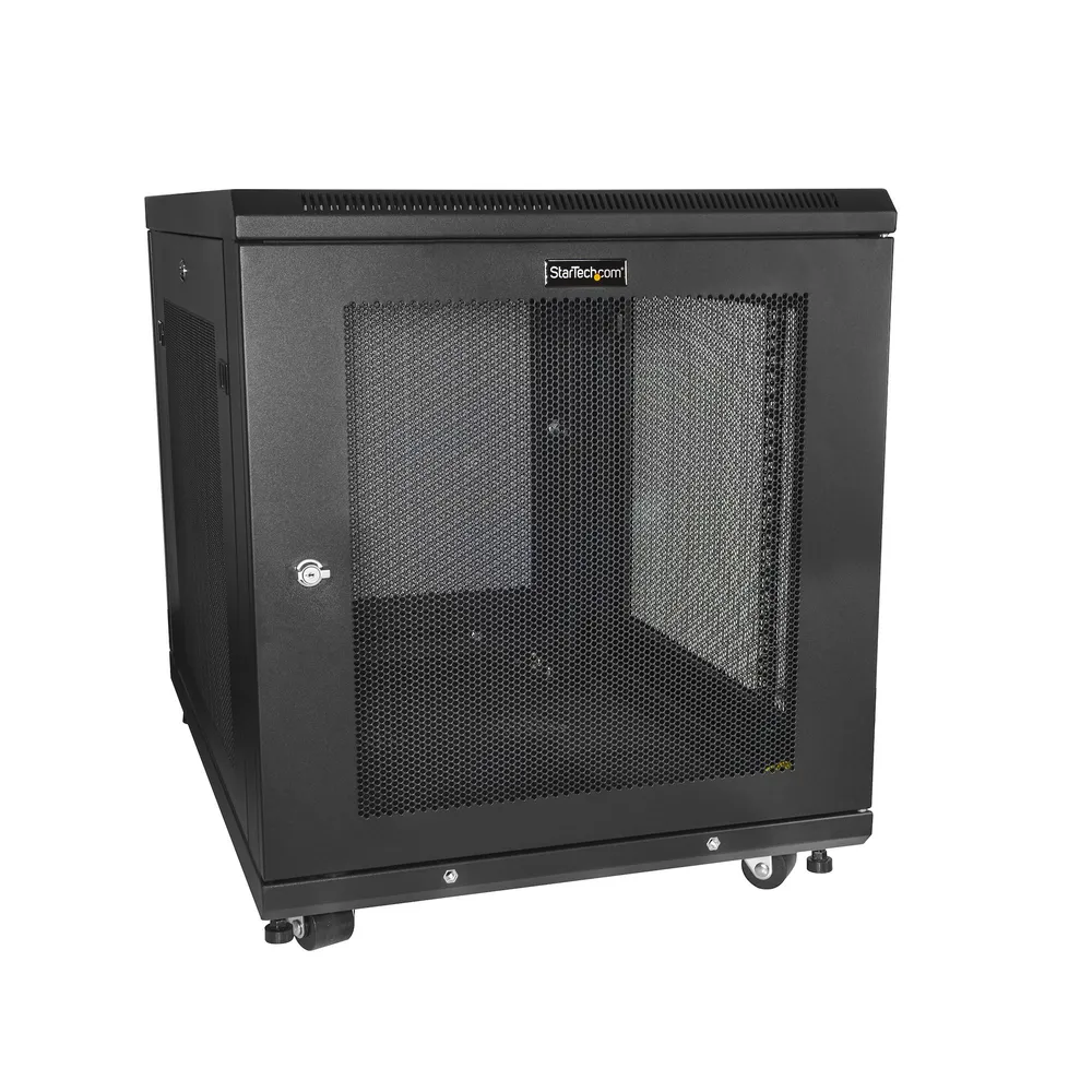 StarTech.com RK1233BKM Rack 12U Freistehendes Gestell Schwarz