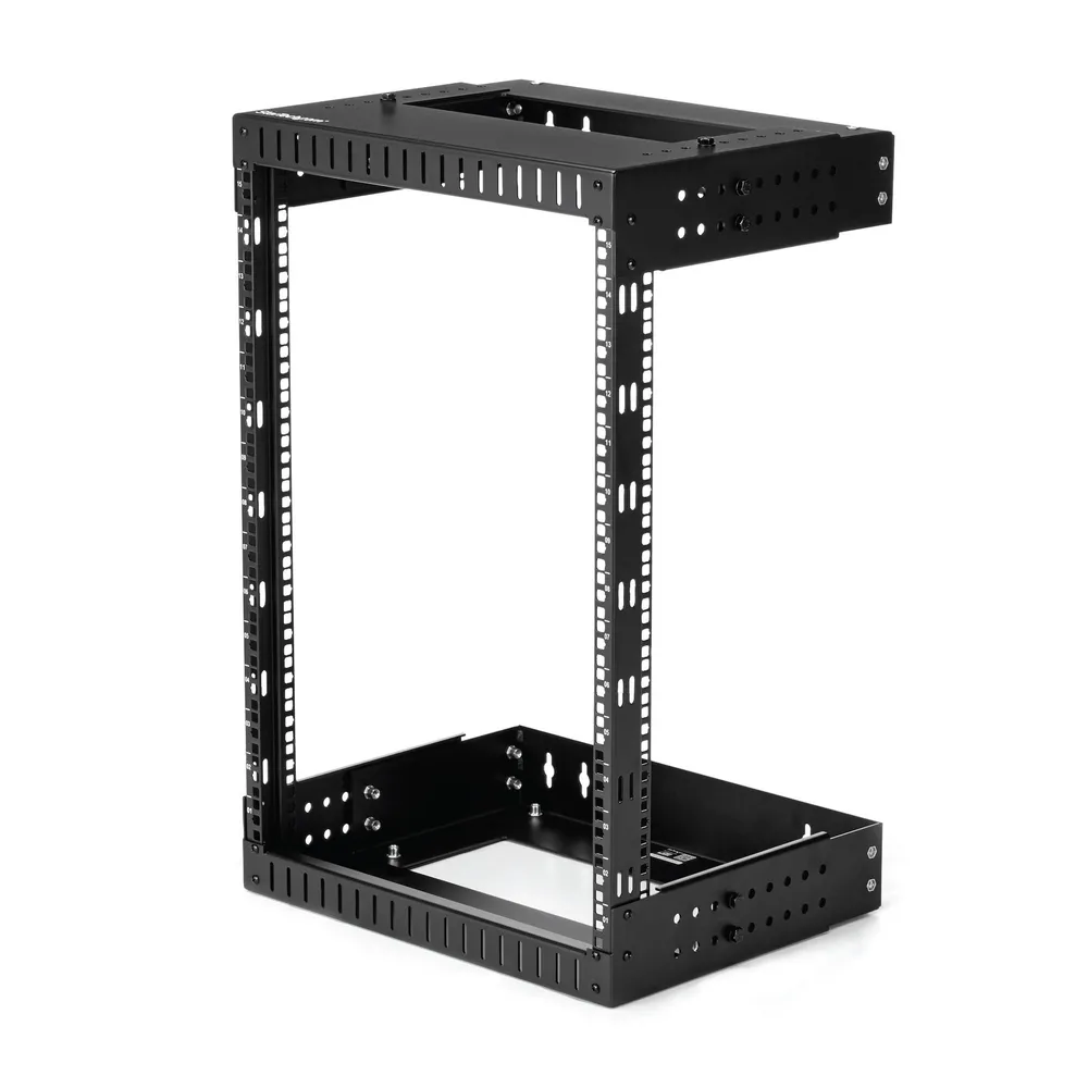 StarTech.com RK15WALLOA Rack 15U Wandmontiertes Regal Schwarz