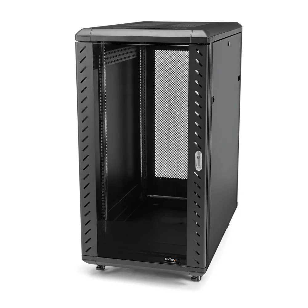 StarTech.com RK1836BKF Rack 18U Freistehendes Gestell Schwarz