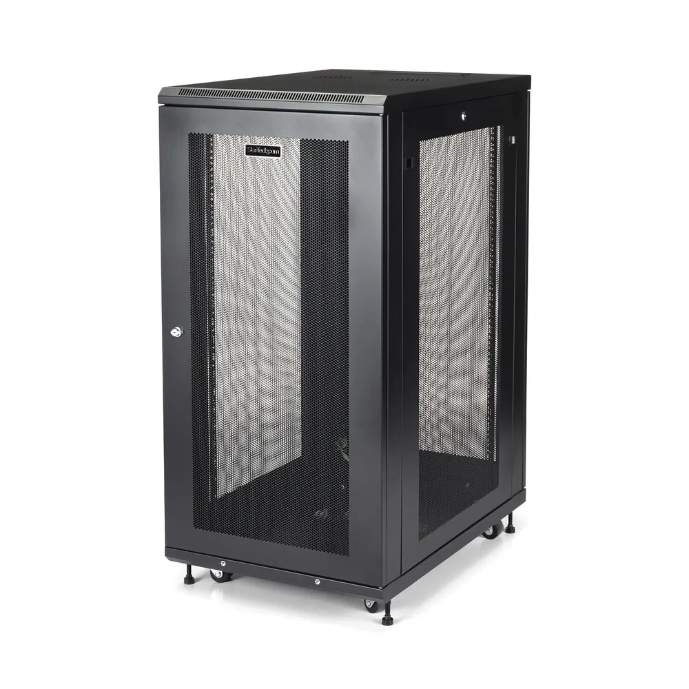 StarTech.com RK2433BKM Rack 24U Freistehendes Gestell Schwarz