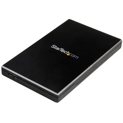 StarTech.com S251BMU313 Speicherlaufwerksgehäuse HDD / SSD-Gehäuse Schwarz 2.5"