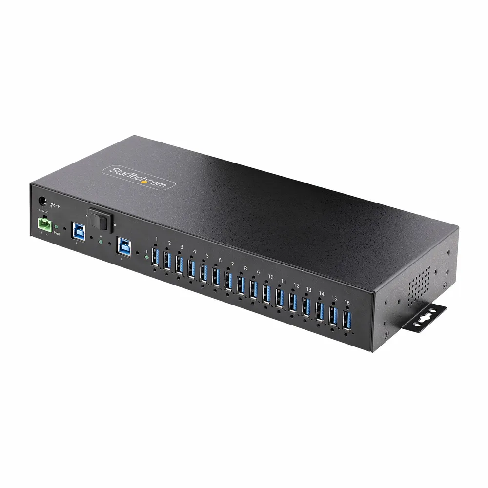 USB-Hub StarTech 16 Ports USB 3.2 Gen 1 5 Gbps Industriell DIN-Schiene