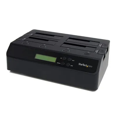 StarTech.com SATDOCK4U3RE Brenner HDD-Duplikator Schwarz 3 Kopien