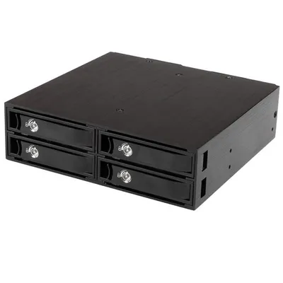 StarTech.com SATSASBP425 Hard Drive Backplane 13,3 cm (5.25") Speicherlaufwerkbehälter Schwarz