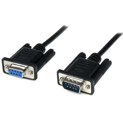 Kabel Modem Null DB9 Weiblich zu Männlich StarTech.com 1 m Schwarz