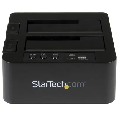 StarTech.com SDOCK2U313R Brenner HDD-Duplikator Schwarz 2 Kopien