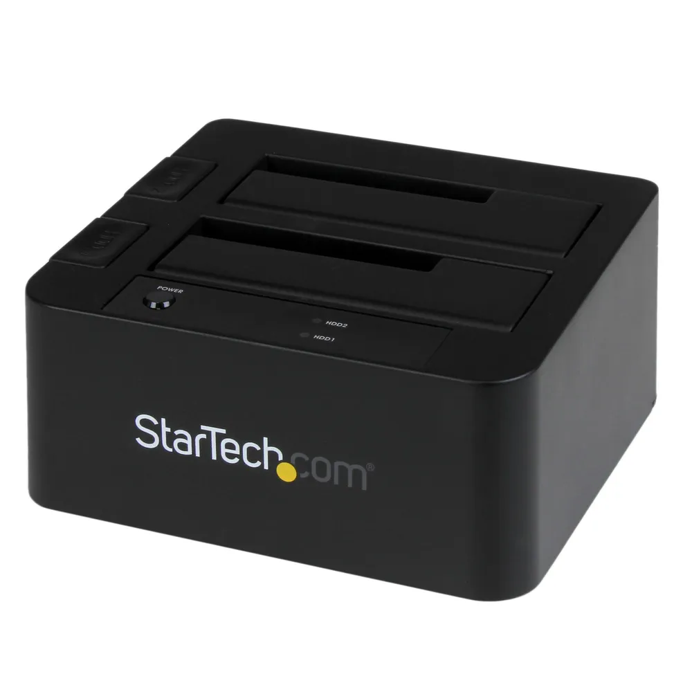 StarTech.com SDOCK2U33EB Speicherlaufwerk-Docking-Station USB 3.2 Gen 1 (3.1 Gen 1) Type-B Schwarz