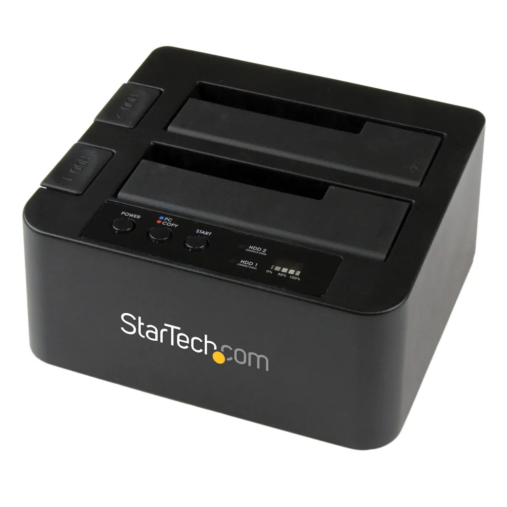 StarTech.com SDOCK2U33RE Brenner HDD/SSD-Duplikator 1 Kopien Schwarz