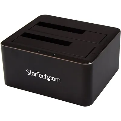 StarTech.com SDOCK2U33V Speicherlaufwerk-Docking-Station USB 3.2 Gen 1 (3.1 Gen 1) Type-B Schwarz
