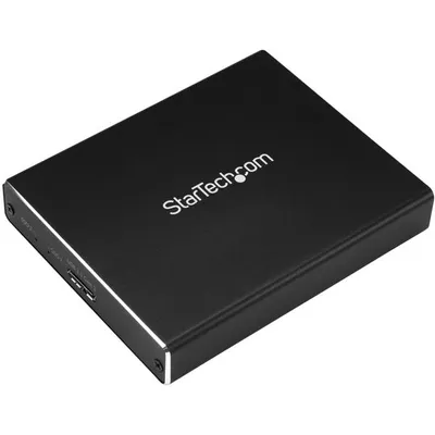 StarTech.com SM22BU31C3R Speicherlaufwerksgehäuse SSD-Gehäuse Schwarz