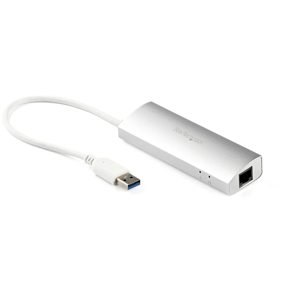 Netzwerkkarte Startech Hub USB 3.2 Gen 1 5Gbps Gigabit Ethernet 3 USB-A Ports