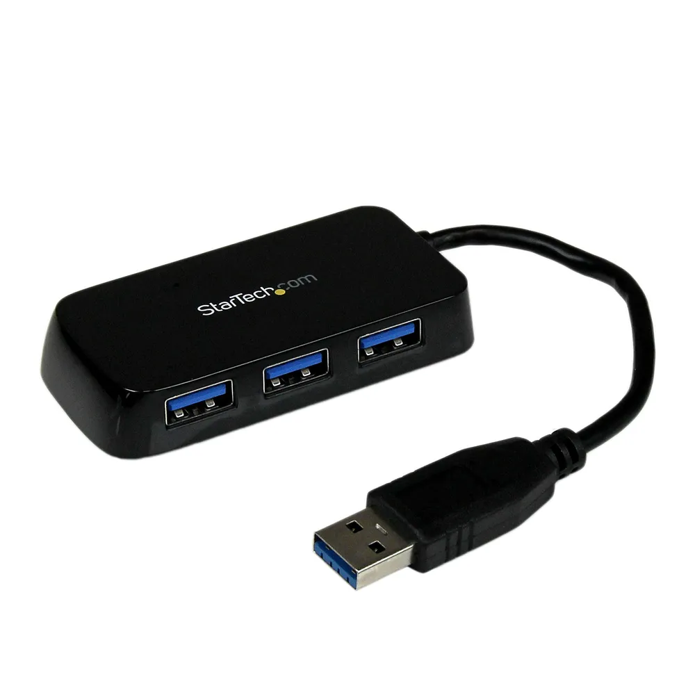 StarTech.com ST4300MINU3B Schnittstellen-Hub USB 3.2 Gen 1 (3.1 Gen 1) Type-A 5000 Mbit/s