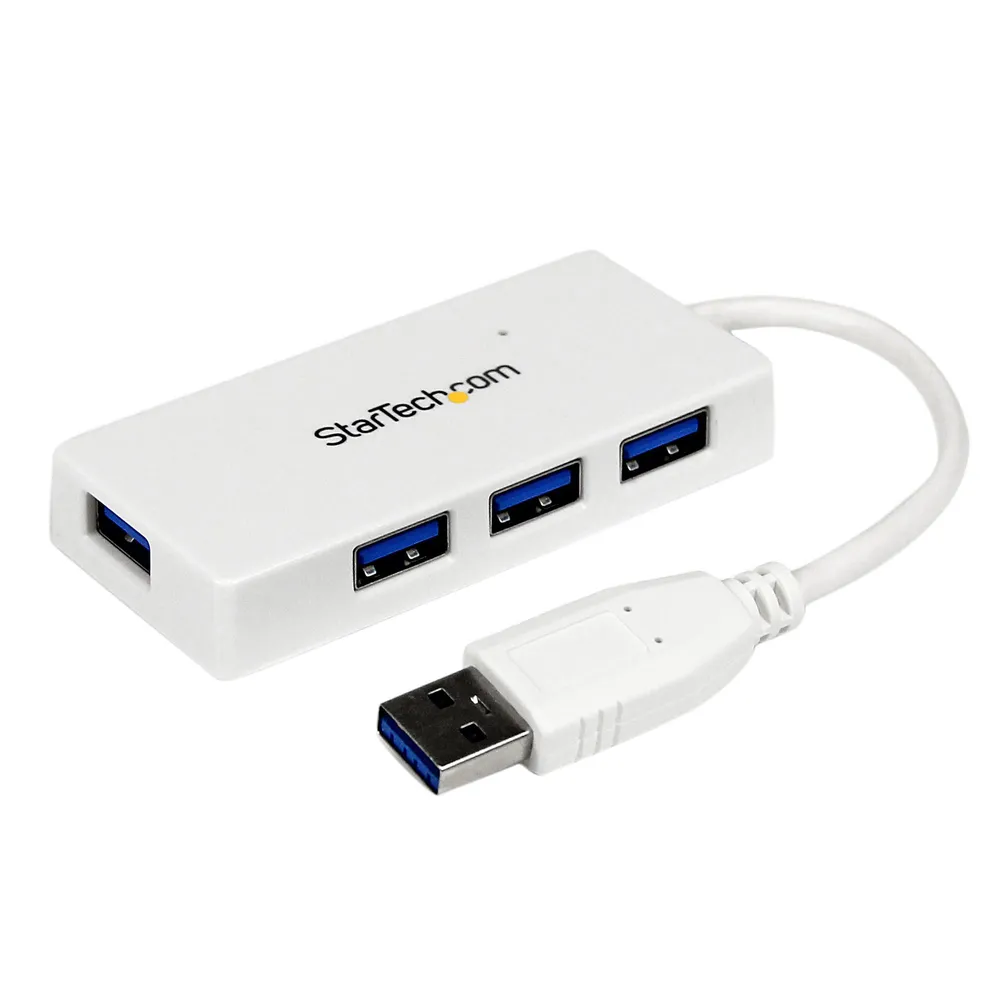 StarTech.com ST4300MINU3W Schnittstellen-Hub USB 3.2 Gen 1 (3.1 Gen 1) Type-A 5000 Mbit/s