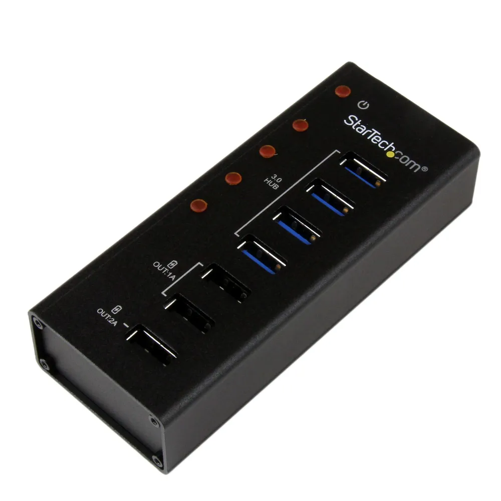 StarTech.com ST4300U3C3 Schnittstellen-Hub USB 3.2 Gen 1 (3.1 Gen 1) Type-B 5000 Mbit/s Schwarz