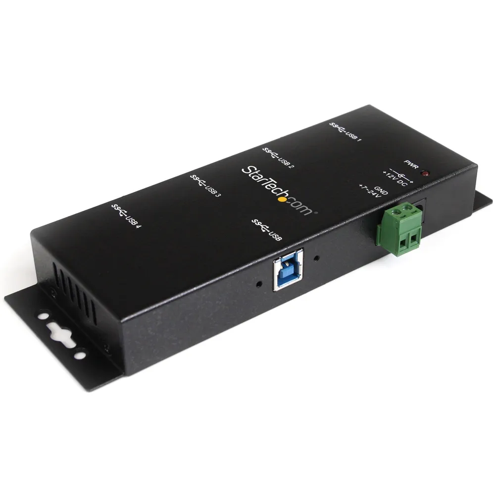 StarTech.com ST4300USBM Schnittstellen-Hub USB 3.2 Gen 1 (3.1 Gen 1) Type-B 5000 Mbit/s Schwarz