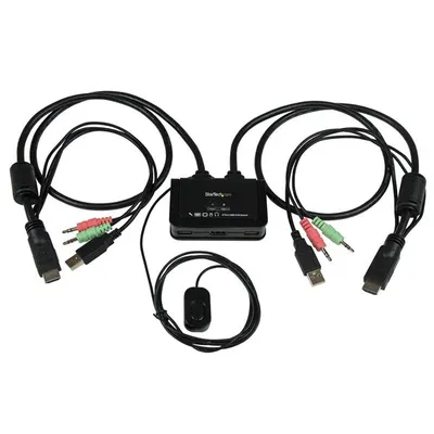StarTech.com SV211HDUA Tastatur/Video/Maus (KVM)-Switch Schwarz
