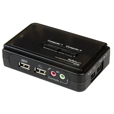 StarTech.com SV211KUSB Tastatur/Video/Maus (KVM)-Switch Schwarz
