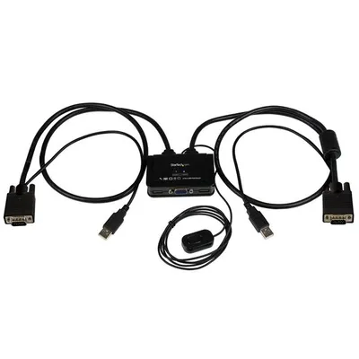 StarTech.com SV211USB Tastatur/Video/Maus (KVM)-Switch Schwarz