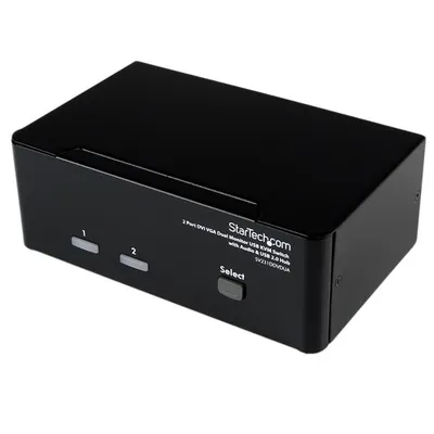 KVM-Switch DVI+VGA 2 Ports StarTech.com mit Audio und USB 2.0