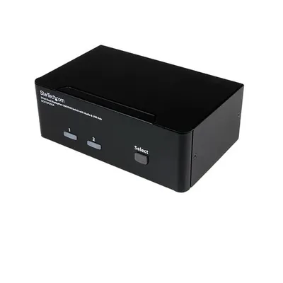 StarTech.com SV231DPDDUA Tastatur/Video/Maus (KVM)-Switch Schwarz