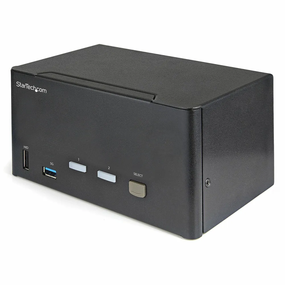 KVM Switch StarTech.com 2-Port DisplayPort 4K USB 3.0 Hub Schwarz