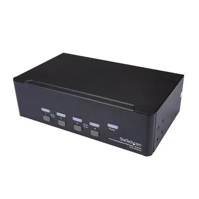 StarTech.com SV431DPDDUA2 Tastatur/Video/Maus (KVM)-Switch Rack-Einbau Schwarz