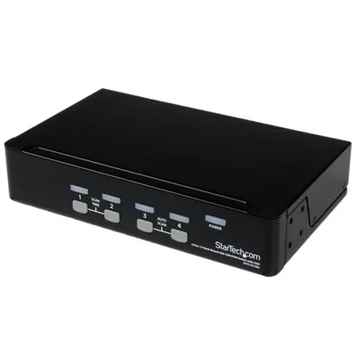 StarTech.com SV431DUSBU Tastatur/Video/Maus (KVM)-Switch Rack-Einbau Schwarz