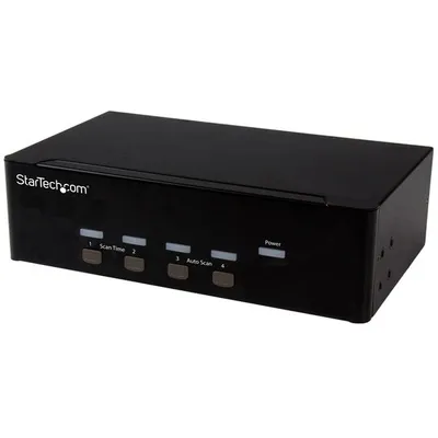 StarTech.com SV431DVGAU2A Tastatur/Video/Maus (KVM)-Switch Schwarz