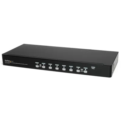 StarTech.com SV831DUSBUK Tastatur/Video/Maus (KVM)-Switch Rack-Einbau Schwarz